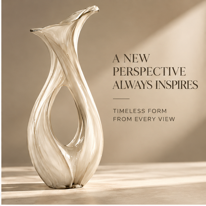 FORMIQI pearl glass vase a new perspective always inspires, timeless form from every view