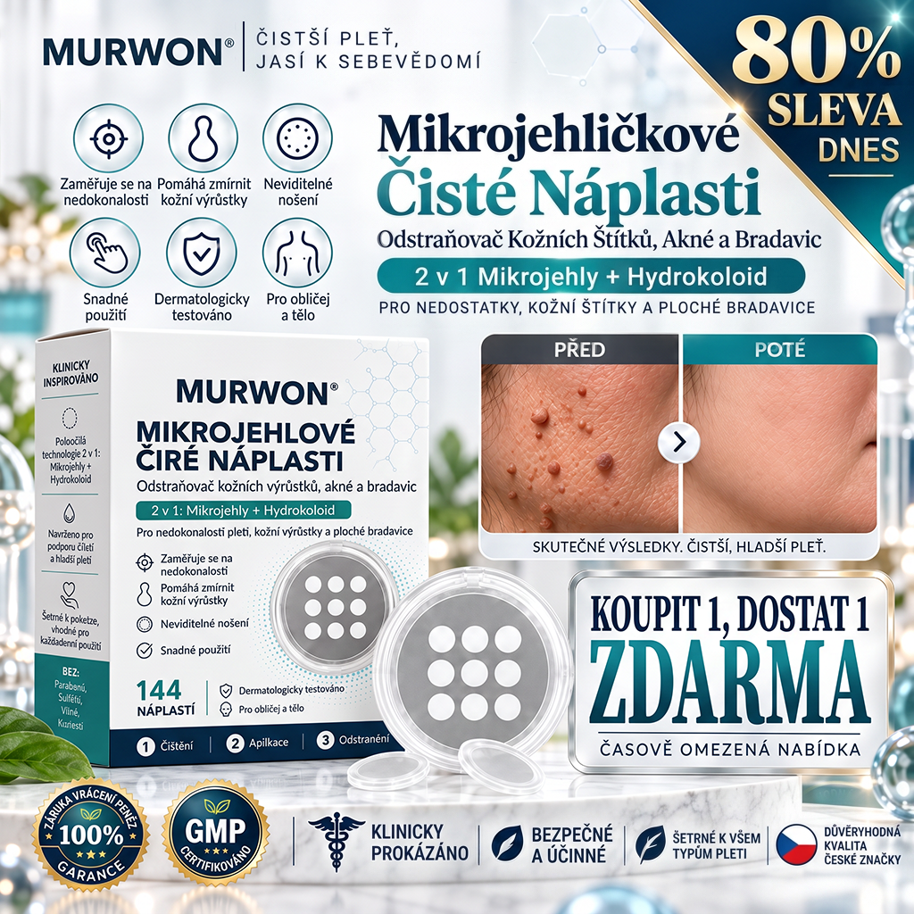 ✅✅ Oficiální obchod | MURWON® 🌥️ Botanická mikrojehličková hydrokoloidní náplast (Na kožní výrůstky, malé kožní útvary, bradavice, mateřská znaménka, věkové skvrny a pigmentové skvrny)❤️