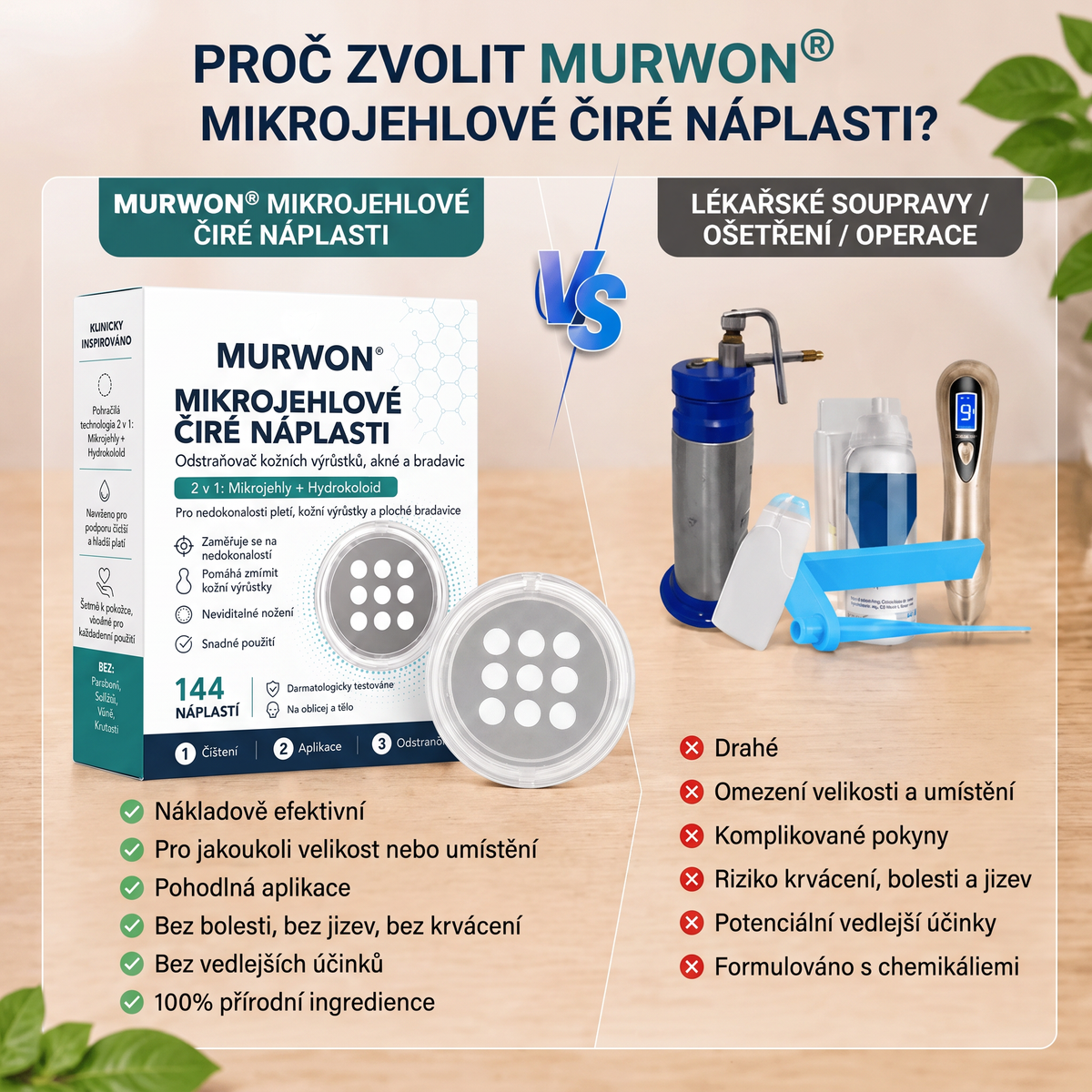 ✅✅ Oficiální obchod | MURWON® 🌥️ Botanická mikrojehličková hydrokoloidní náplast (Na kožní výrůstky, malé kožní útvary, bradavice, mateřská znaménka, věkové skvrny a pigmentové skvrny)💙